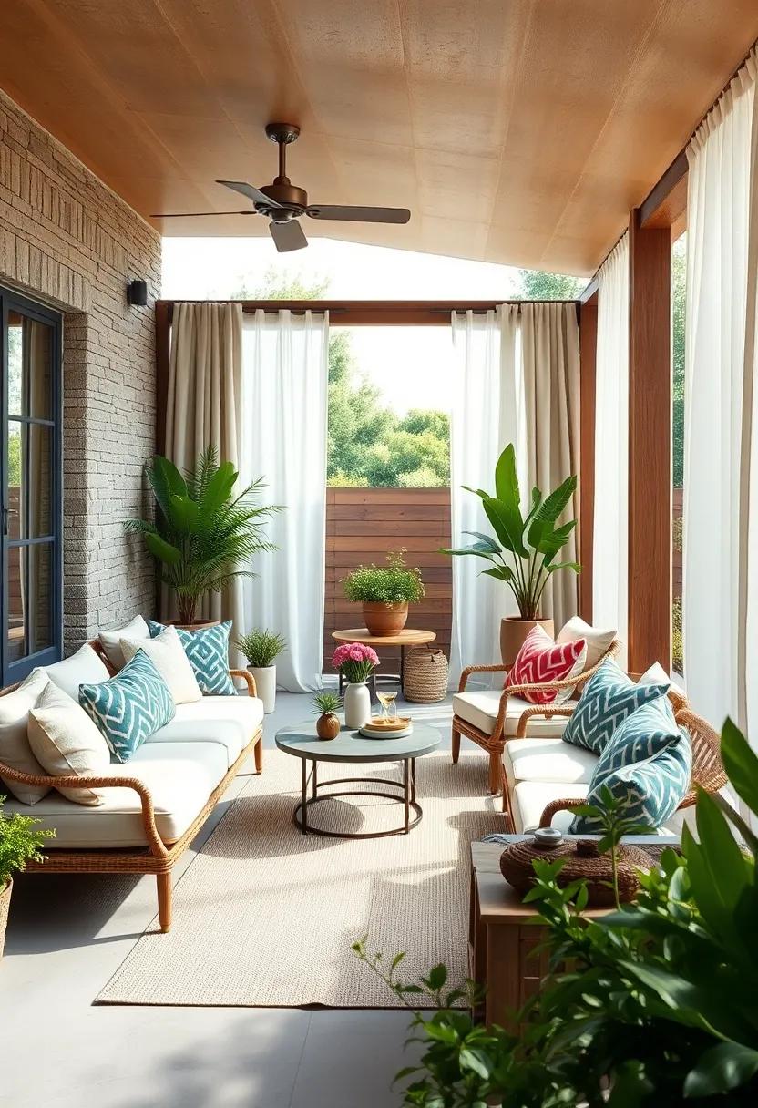 Hang⁤ Outdoor Curtains⁣ to Create a Cozy Nook