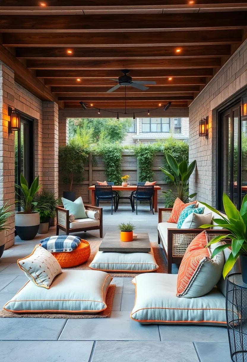 Place Outdoor Floor Cushions for Casual and⁣ Comfortable Seating