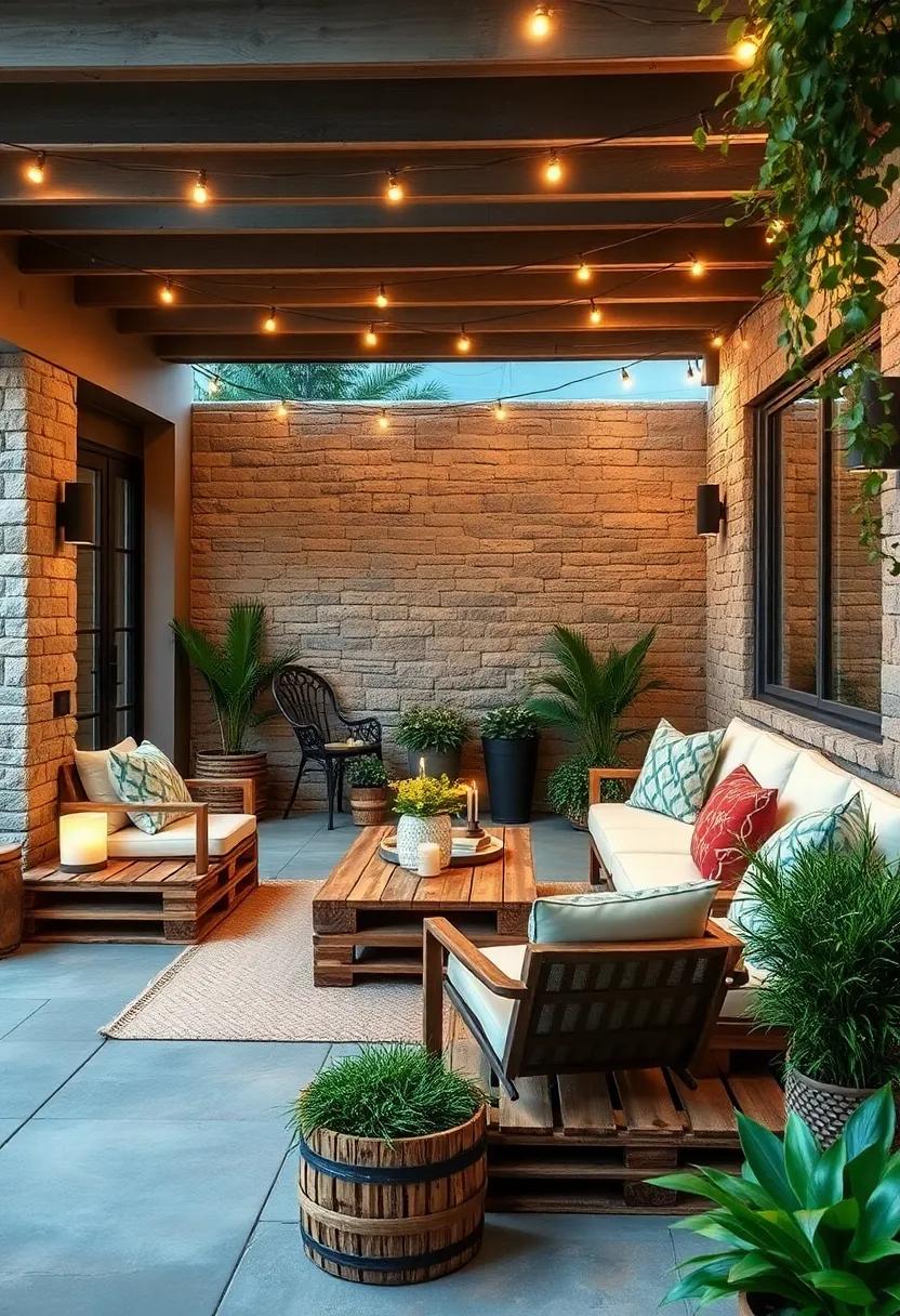 Repurpose Wooden Pallets into Cozy patio Seating