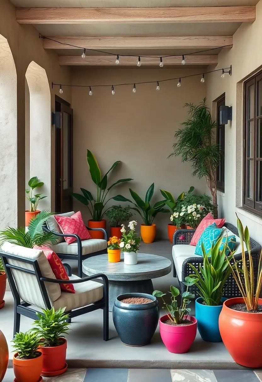 Use colorful Plant Pots⁣ to brighten Up Your Space