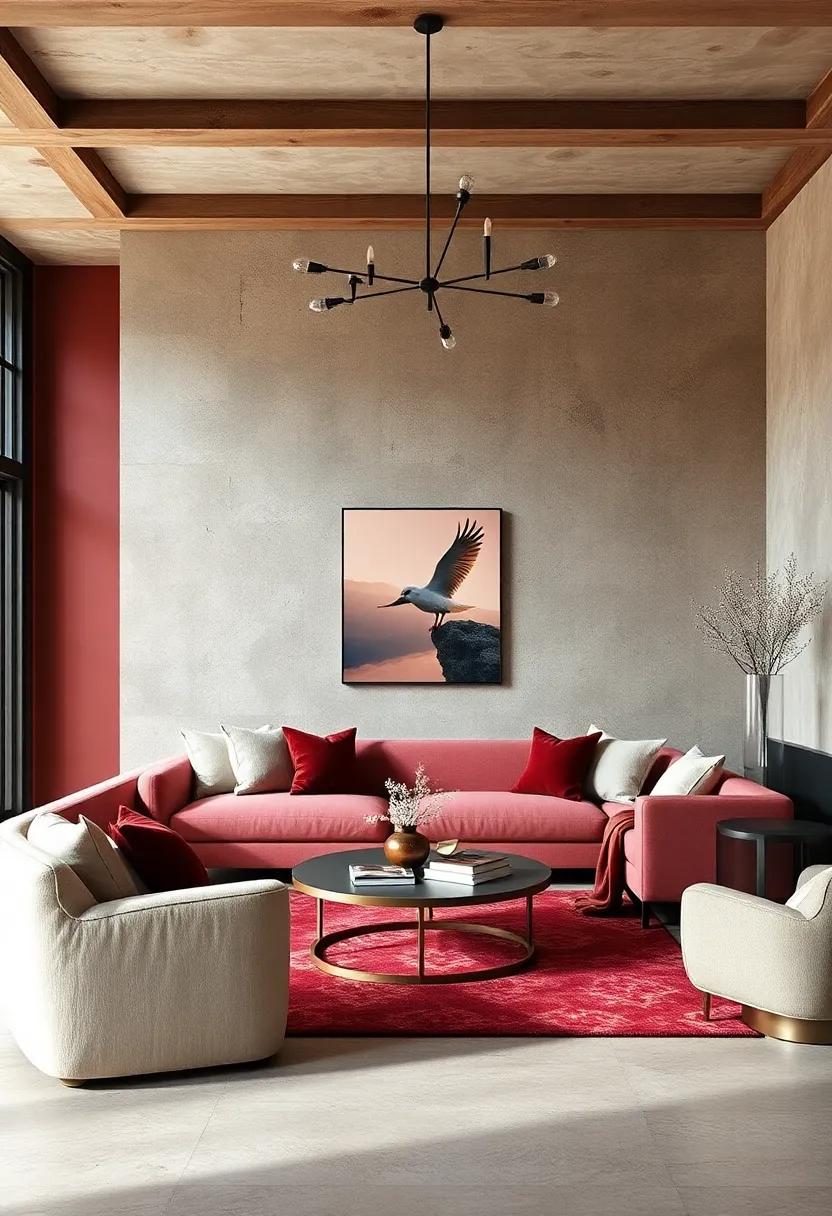 Deep Burgundy and Blush⁣ Pink: Create romantic⁤ corners by blending‍ rich burgundy with gentle blush tones