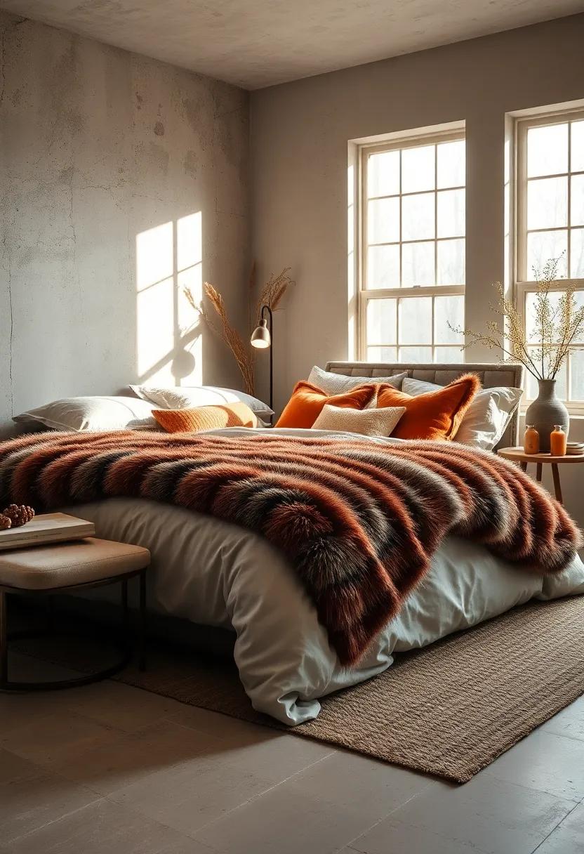 Incorporate faux fur throws for a​ touch of luxe softness ⁢that elevates any bedding⁢ ensemble