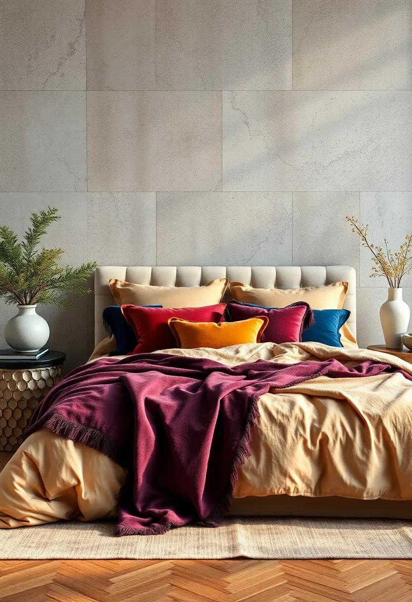 Mix ​and match velvet pillow covers in deep jewel⁢ tones for‌ a lavish, autumnal touch