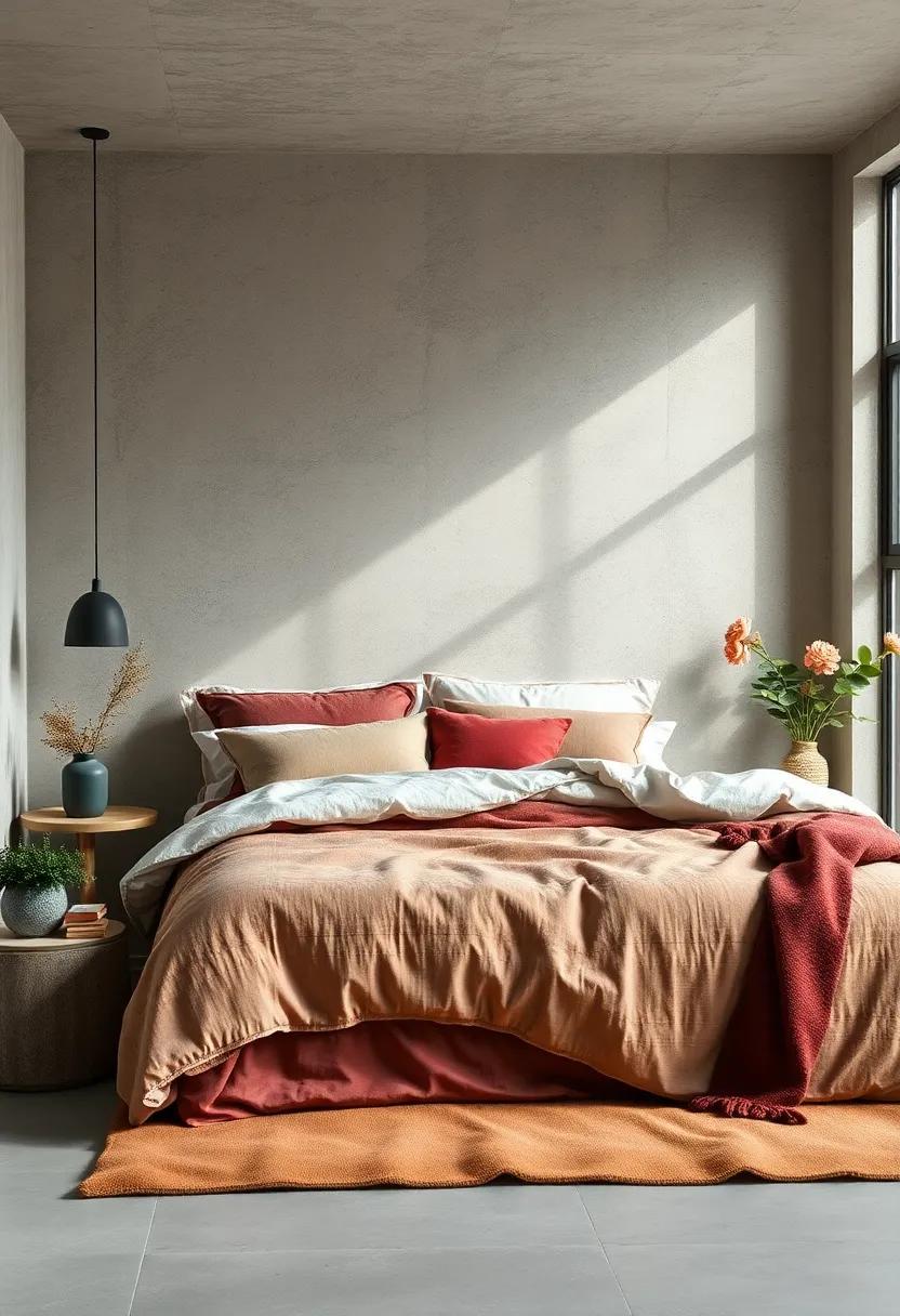 Add warmth with thermal blankets in rich shades of burgundy or forest green