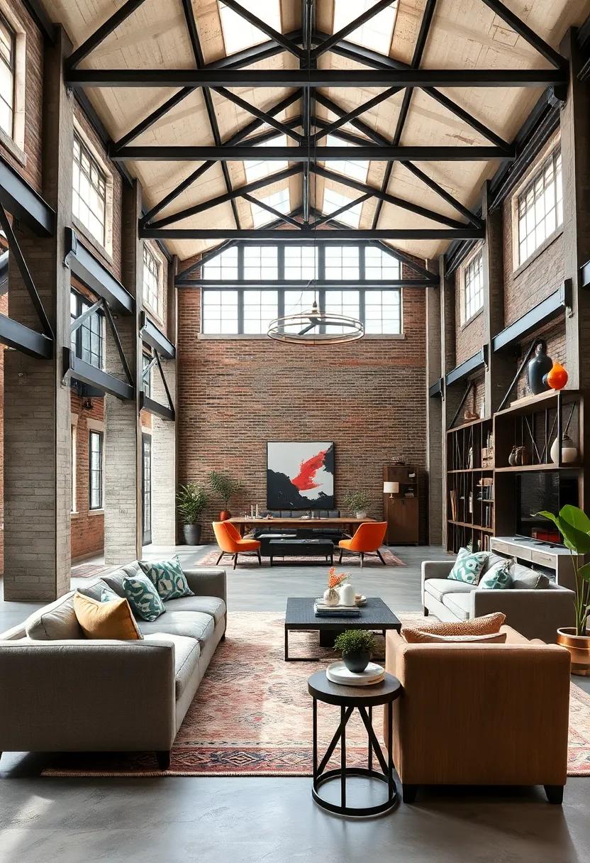 A sprawling warehouse conversion that balances steel beams with handcrafted wood furnishings, epitomizing industrial charm with⁤ a refined twist