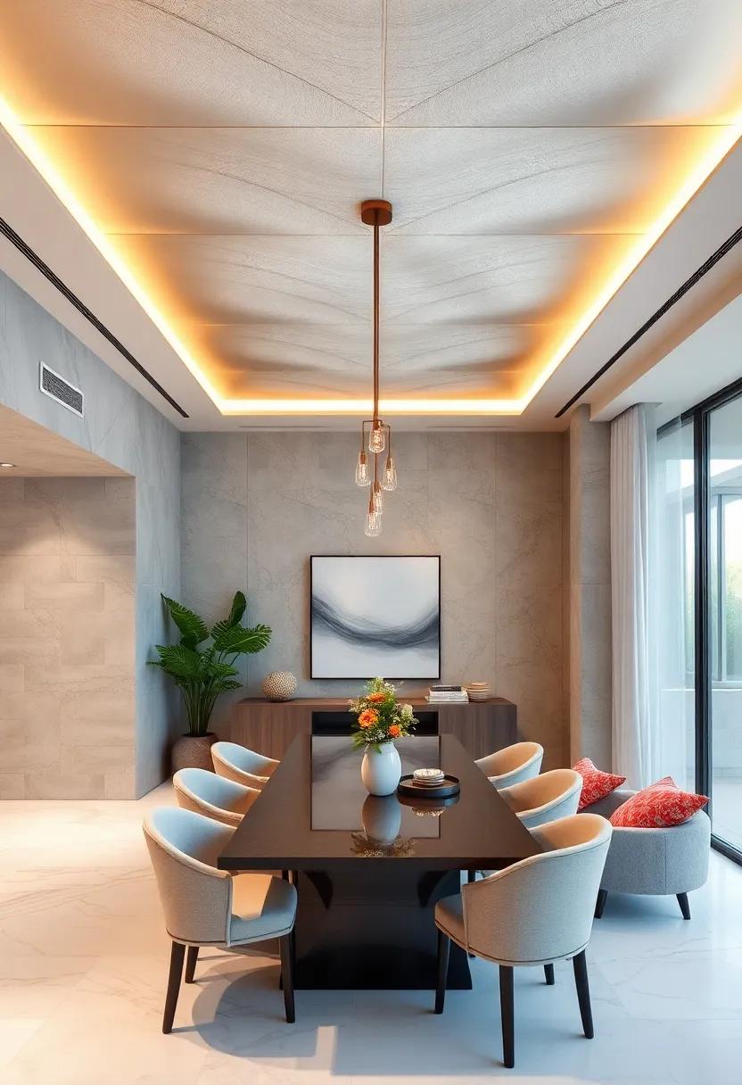 Sleek Metallic panels for a​ Modern Touch