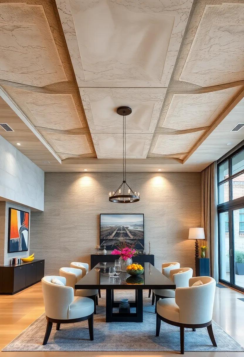 Suspended ceiling Panels ​creating⁤ Depth and‍ Dimension