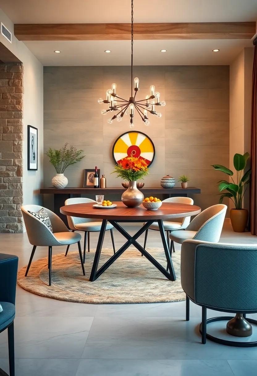 Choose a⁢ Round Table with Metal Legs⁣ and‌ Wood Top to Balance Warmth and Edge