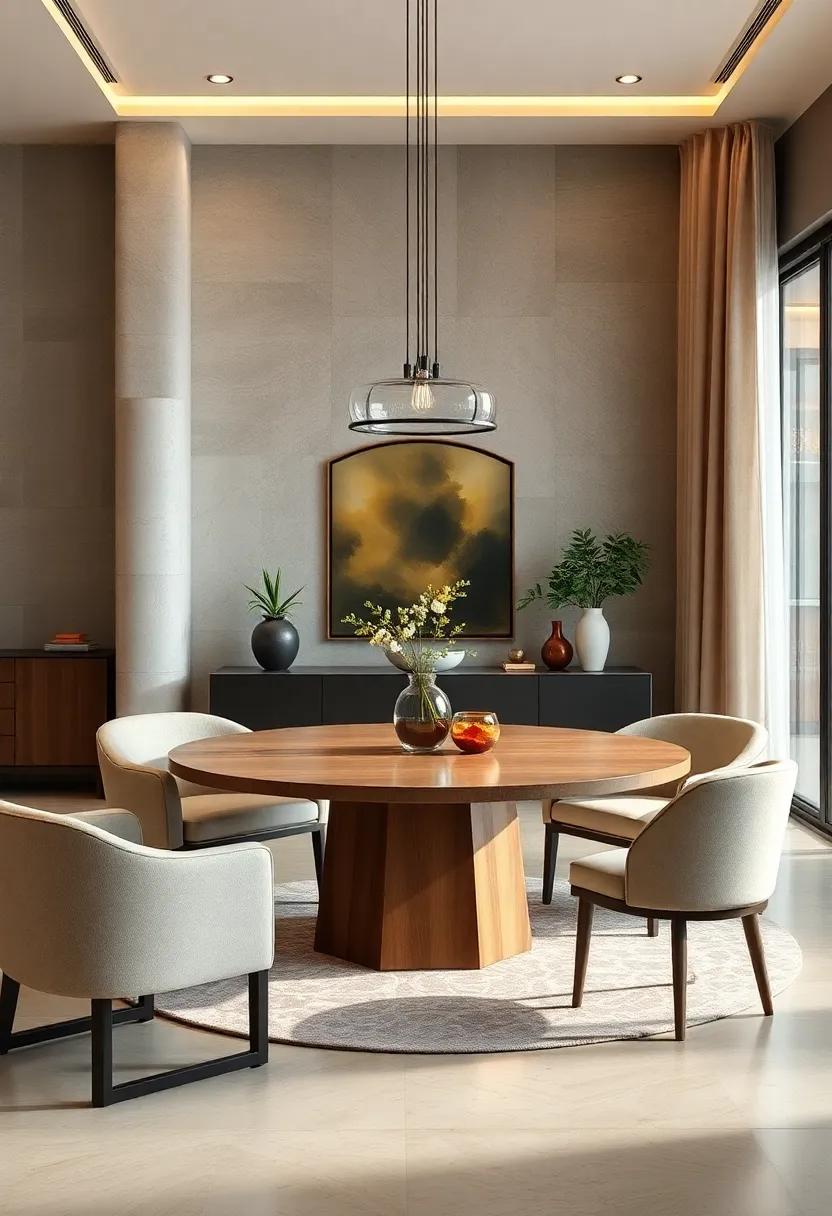 Install a Round Table with Built-in Lazy Susan for ‍Effortless Family Gatherings