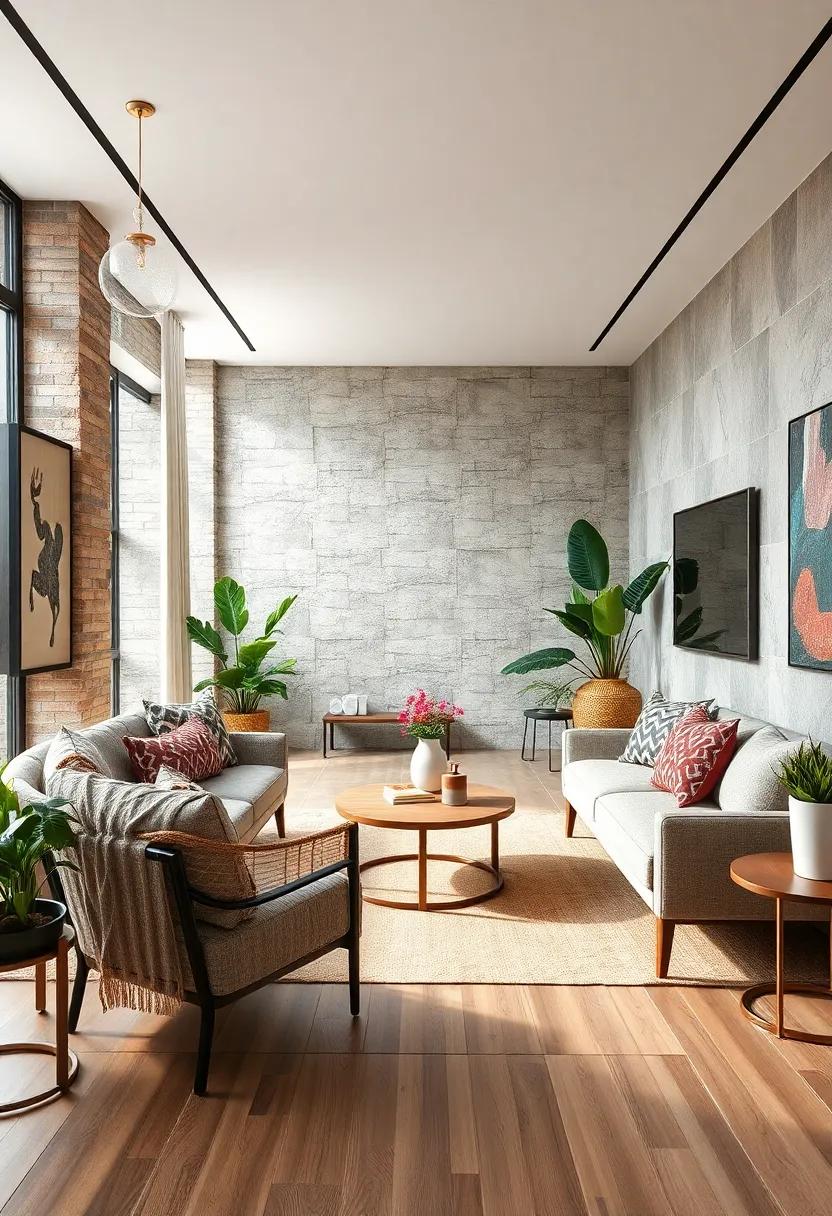 Mix different textures alongside patterns to add tactile dimension to your design