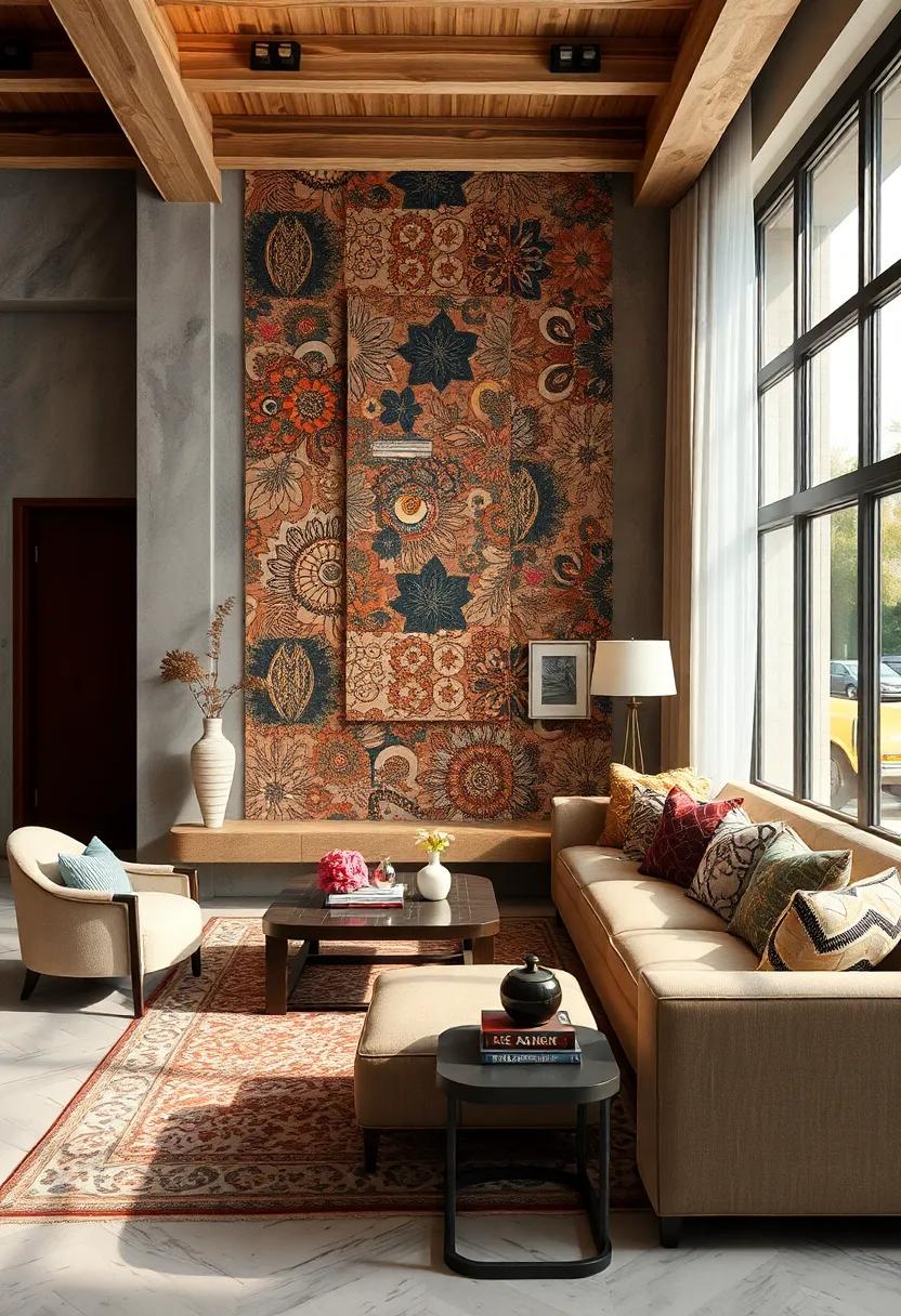 Start with a neutral base to let mixed patterns shine without overwhelming the space