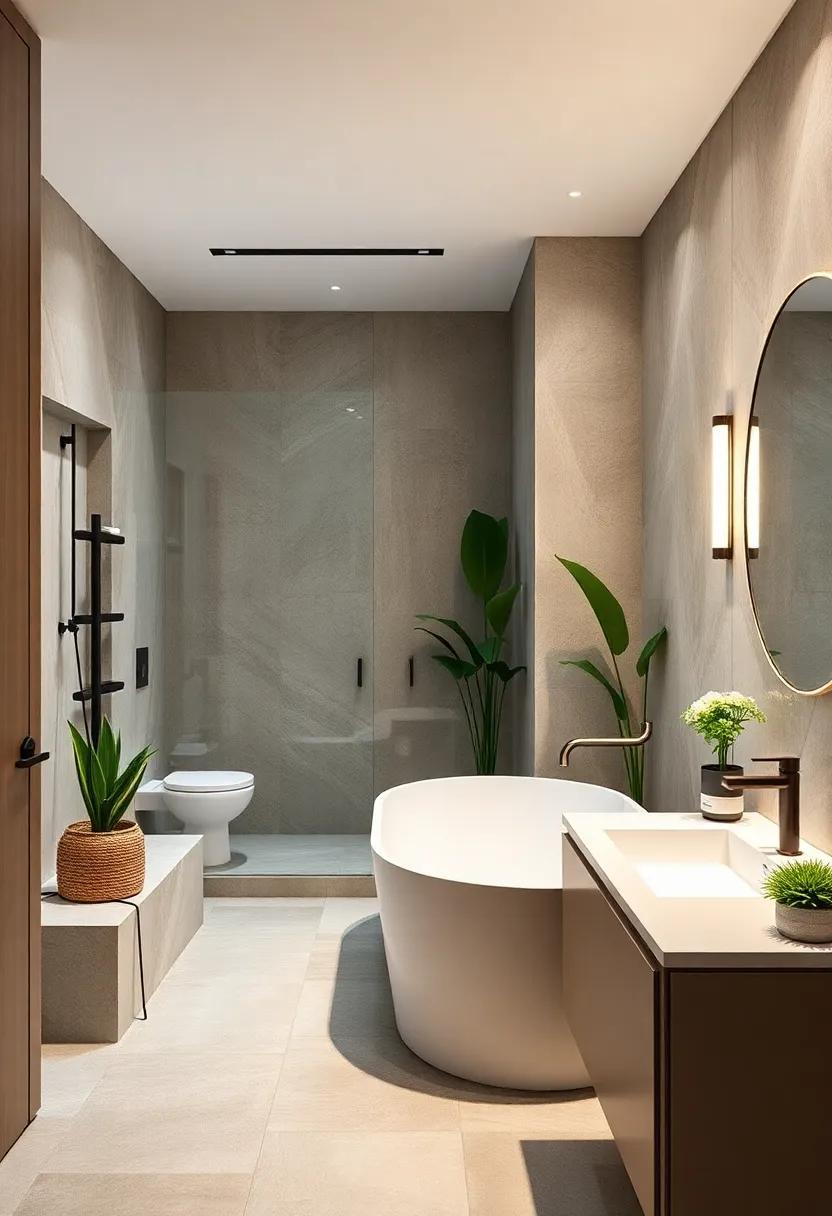 Greenery Infusion: Introduce low-maintenance plants to soften the modern lines and bring freshness to the space