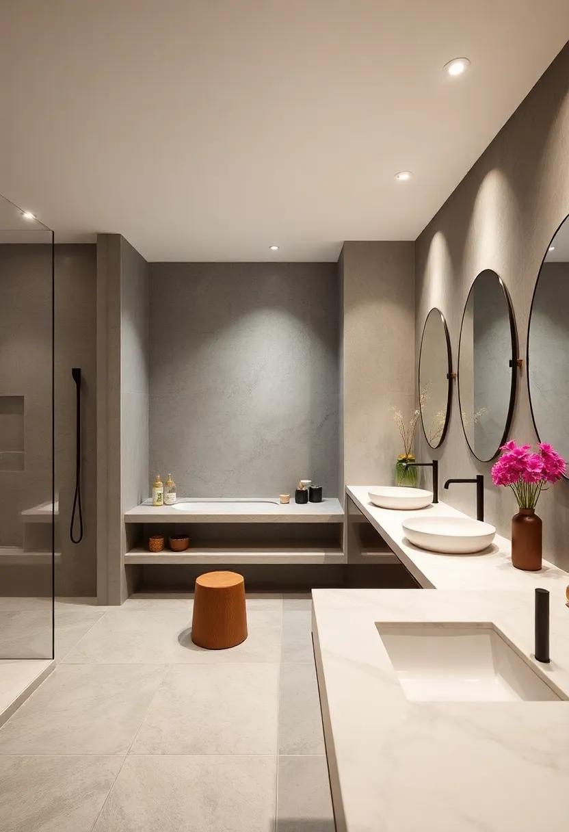 Seamless Countertops: Choose​ solid surface ⁢or quartz countertops ⁣with integrated sinks to minimize seams and ​simplify cleaning