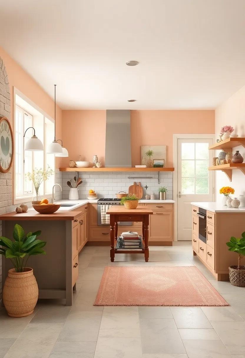 Pale Peach: Lighten‍ your space​ with ​a pale peach hue that brings gentle warmth⁤ and complements vintage farmhouse details