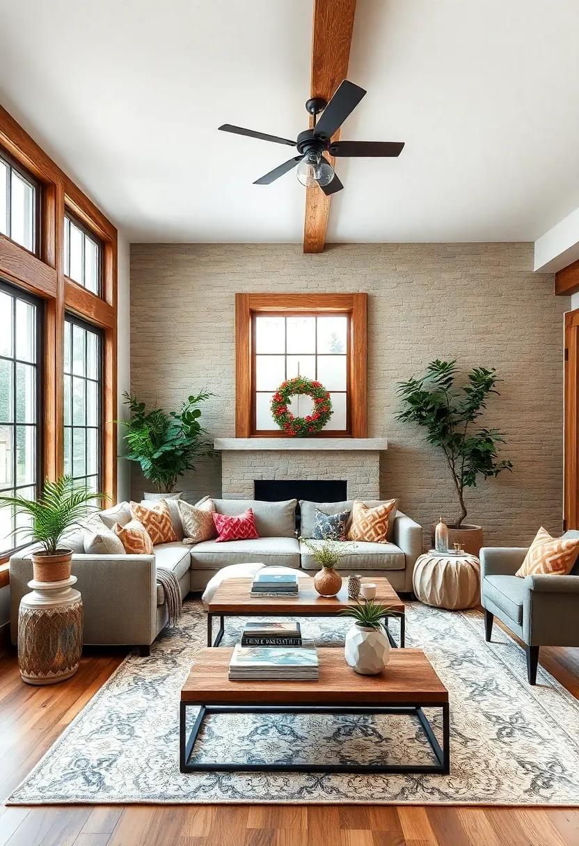 Frame your windows with chunky wood casings to enhance the farmhouse aesthetic with subtle texture