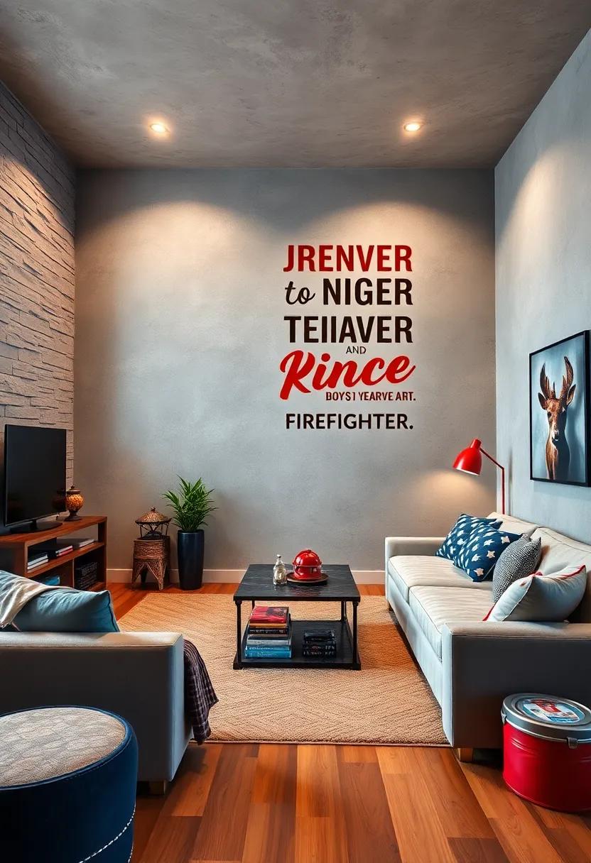 firefighter Quote Wall ‌Art to Inspire Courage⁣ and ‌Teamwork