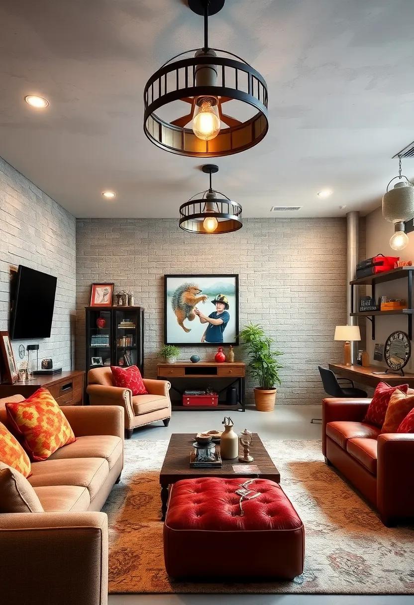 Industrial Metal Lighting​ Fixtures resembling ⁤Firehouse ‌Equipment