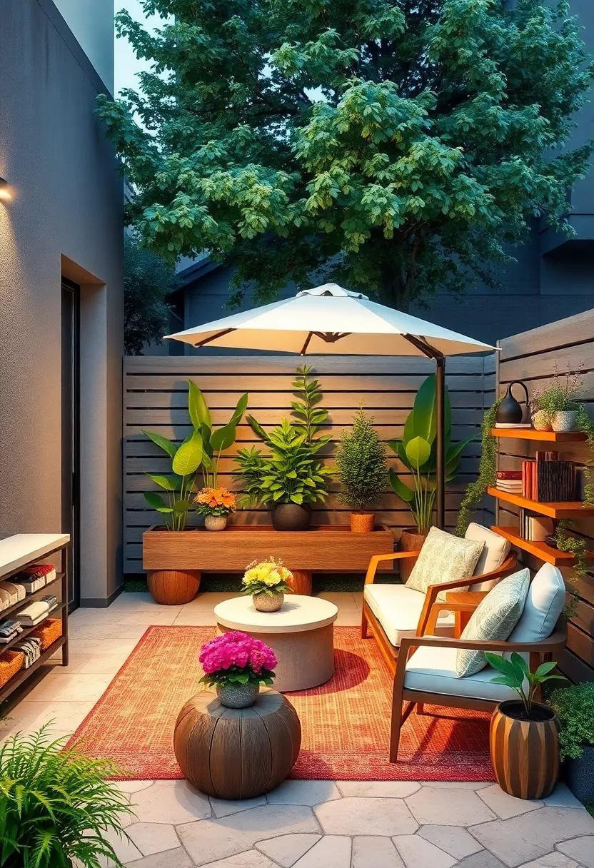 Outdoor ‍Reading⁤ corner – combine a cozy chair, small bookshelf, and shade ​umbrella ​for your own literary ⁣escape