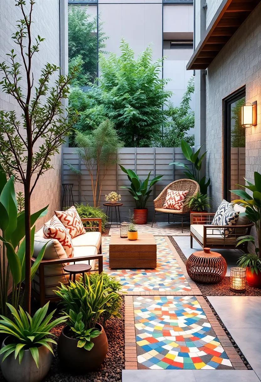 Rustic‍ Picnic⁢ Area – Place a small wooden table and chairs,⁢ complemented ⁢by lanterns ‌and wildflowers