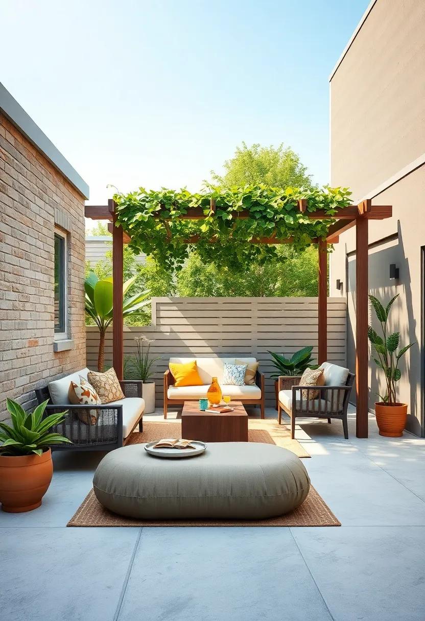 Shaded‌ Pergola Parklet – Install​ a small⁢ pergola draped‍ with climbing vines to provide shade and ambiance