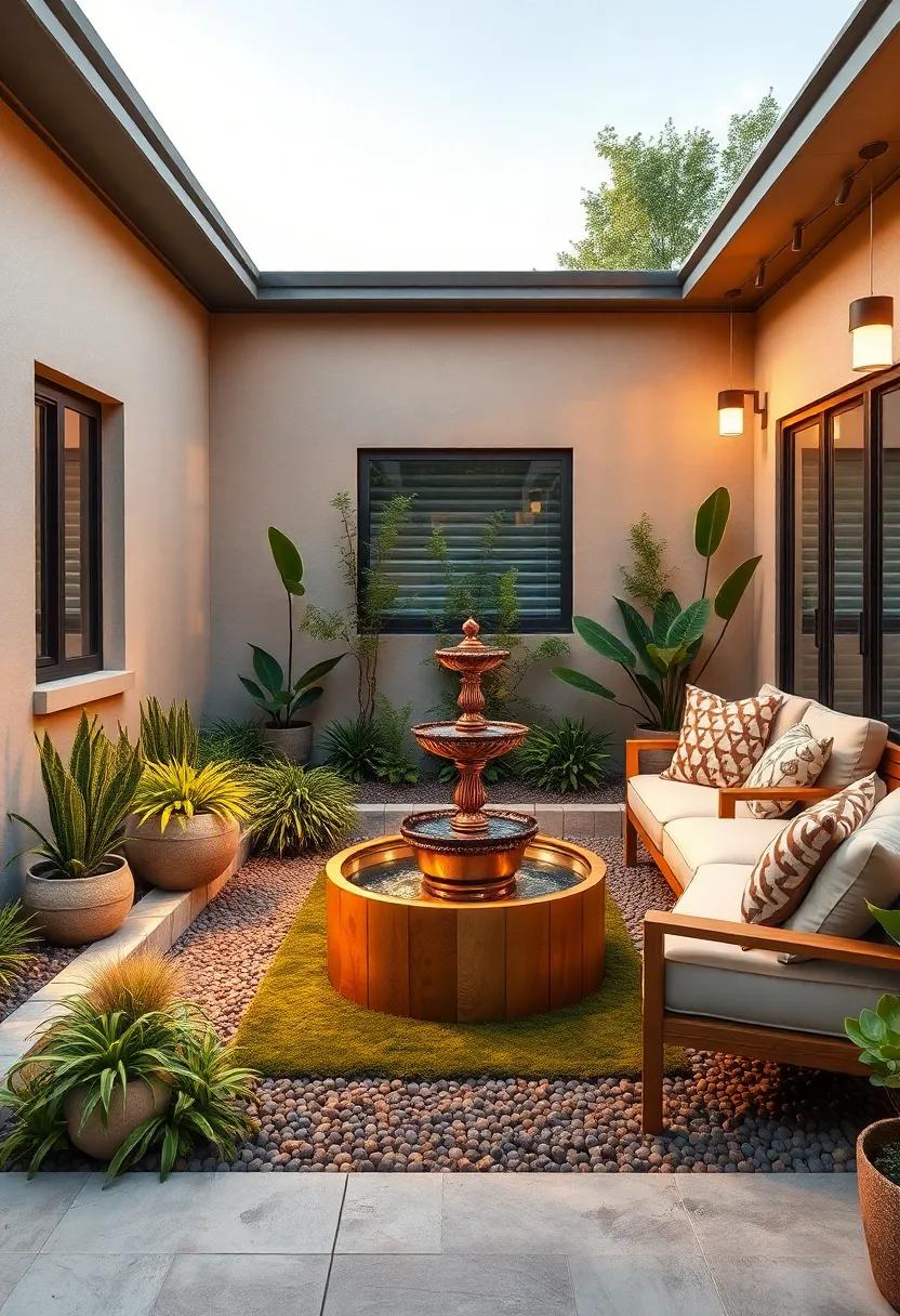 Water Feature Oasis – Add a​ small fountain or ‌birdbath to bring soothing sounds and wildlife to your ⁣space