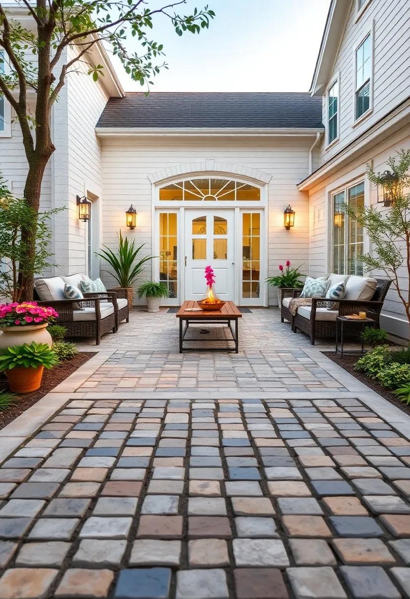 Classic Cobblestone Charm: Enhance your driveway⁢ with natural cobblestone permeable pavers that offer timeless elegance and excellent drainage