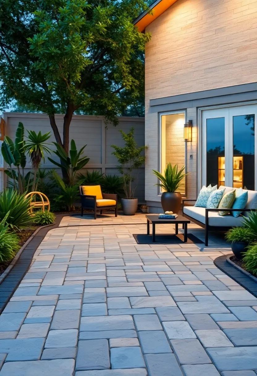 Modern Geometric patterns: Use sleek, rectangular permeable‍ pavers arranged in bold patterns to ⁣create a contemporary ⁣and visually striking driveway