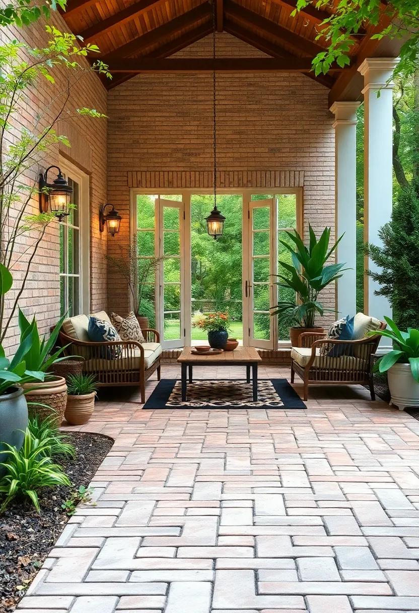 Patterned Brick Style: Design your​ driveway with brick-pattern permeable pavers for a classic yet eco-friendly ⁢entrance