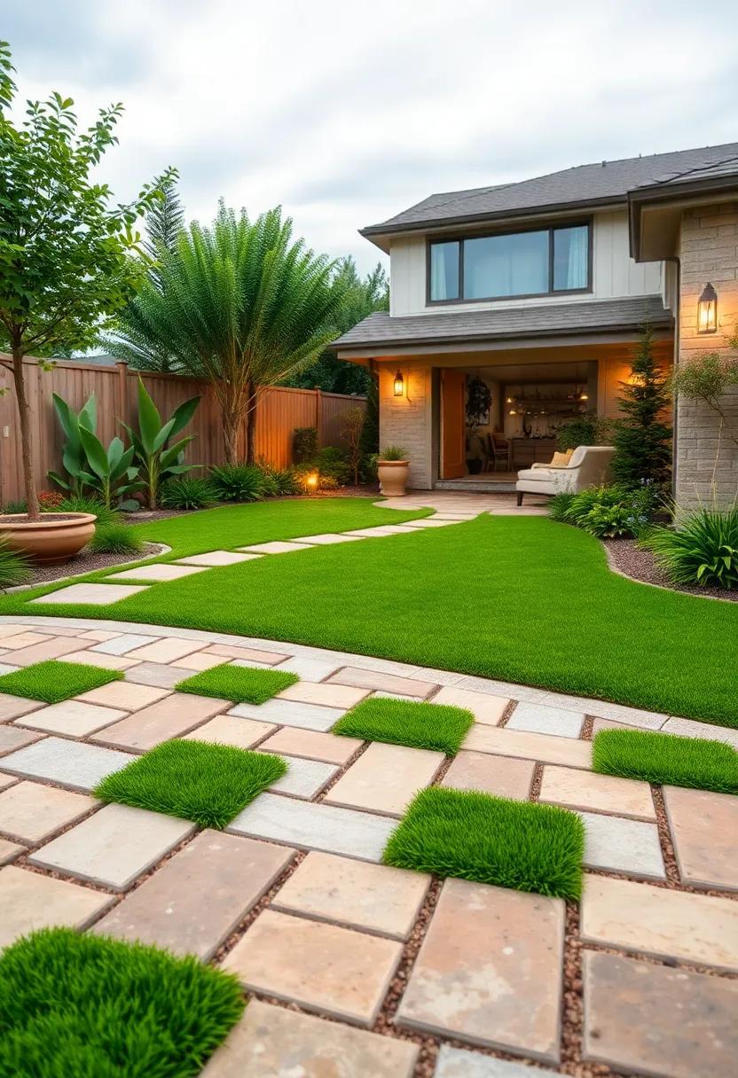 Interlocking Grass Pavers: ‌Integrate turf into the spaces of interlocking permeable pavers to produce a green, breathable‌ driveway surface