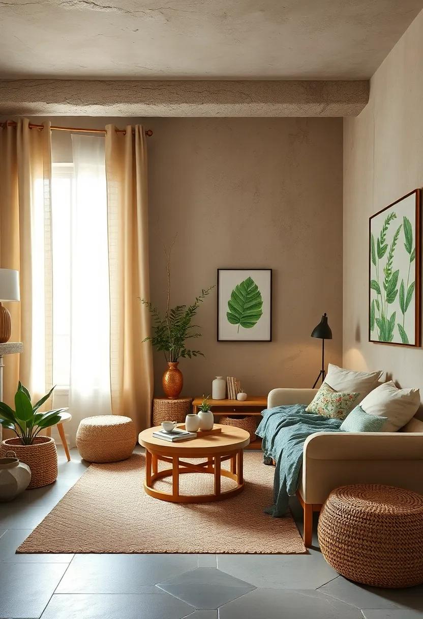 Nature-Inspired ​Oasis: Earthy tones and botanical prints ⁢bring the outdoors inside for a serene vibe