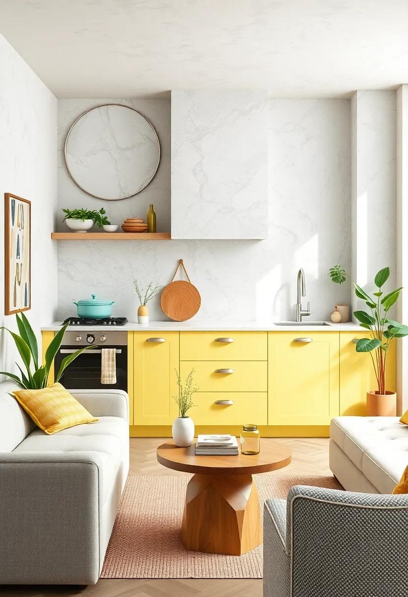 Lemon ‍Yellow and Pale Mint‍ – This cheerful combination adds ⁢a sunny freshness without⁣ overwhelming tight spaces