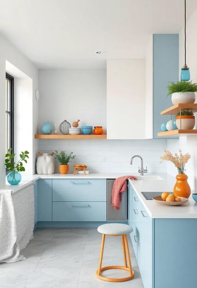 Icy Blue⁣ and Matte White​ –‍ Cool, frosty blue ‌shades ‌with ​matte white surfaces⁤ create a ‌crisp, clean feel