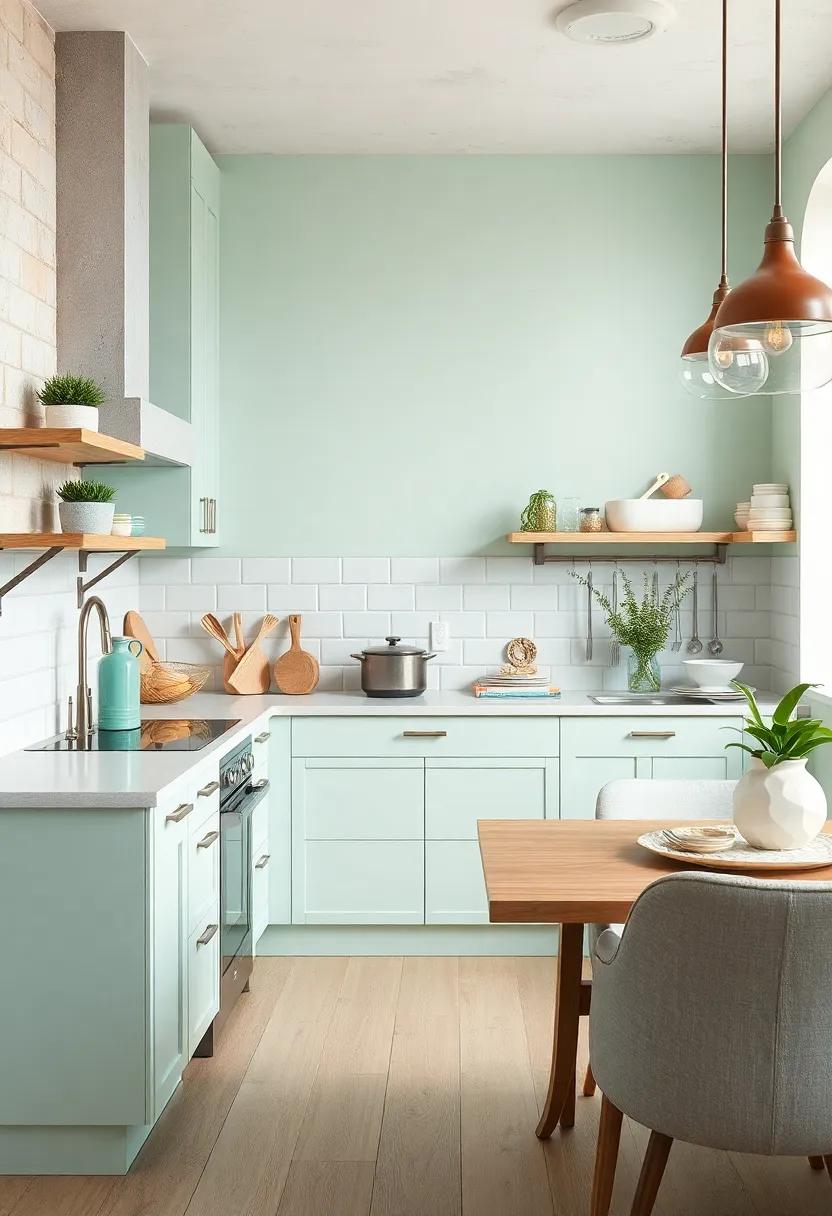 Frosty Mint and Light Almond⁤ – Cool ⁣mint shades with soft almond tones offer a crisp, fresh ⁤feel in⁤ tight areas