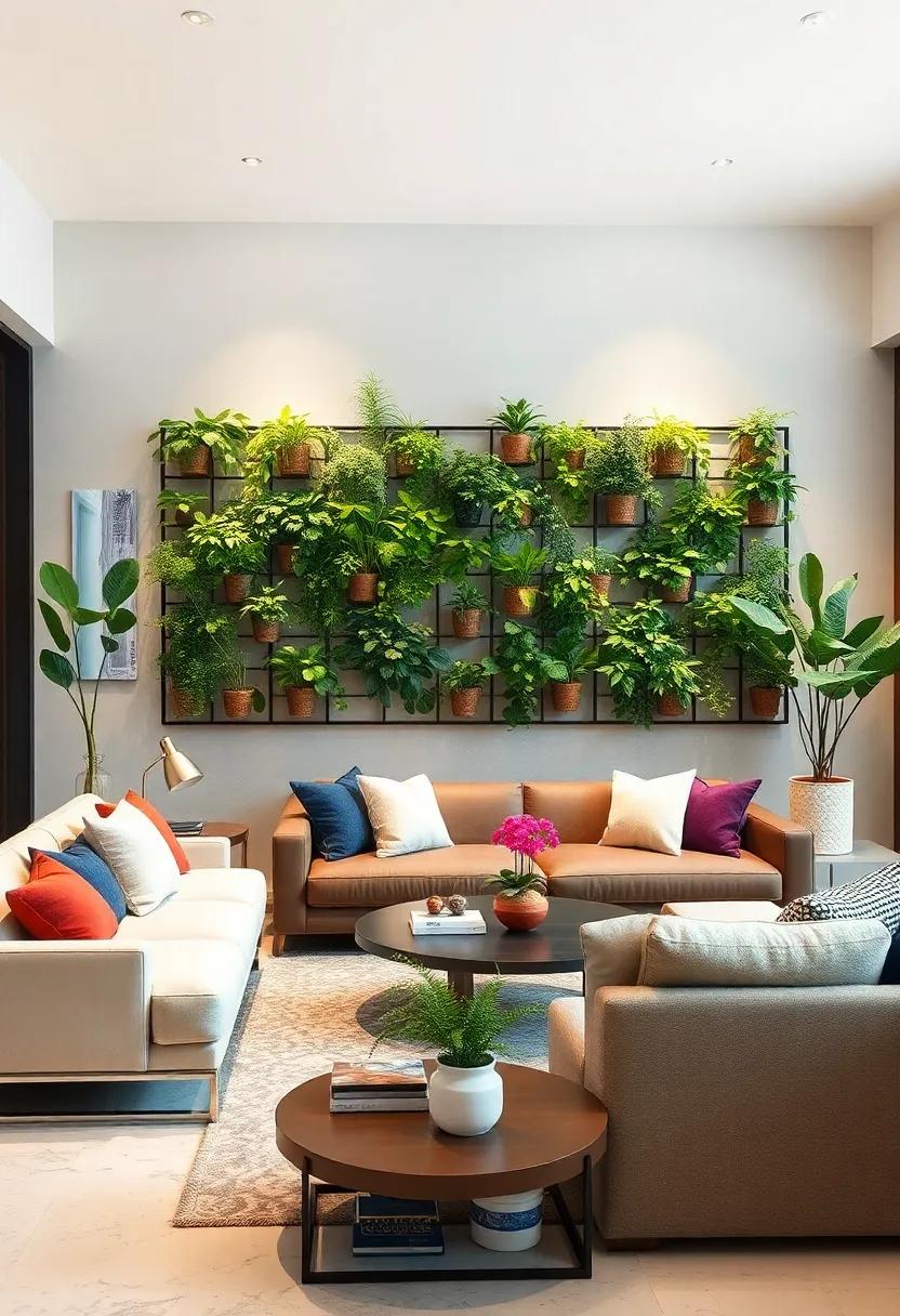 Design a modular planting grid that lets you swap and arrange greenery according to the seasons