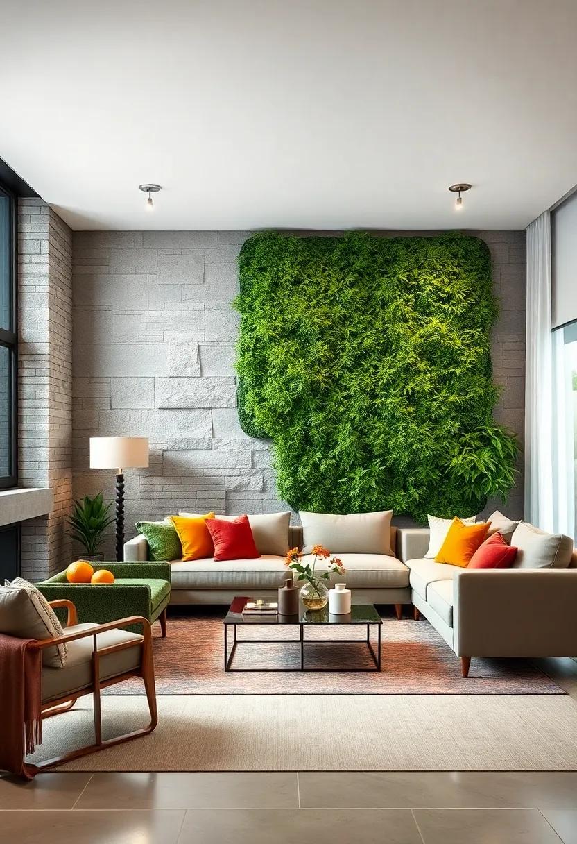 Use preserved⁤ moss panels to​ achieve a lush, low-maintenance green feature