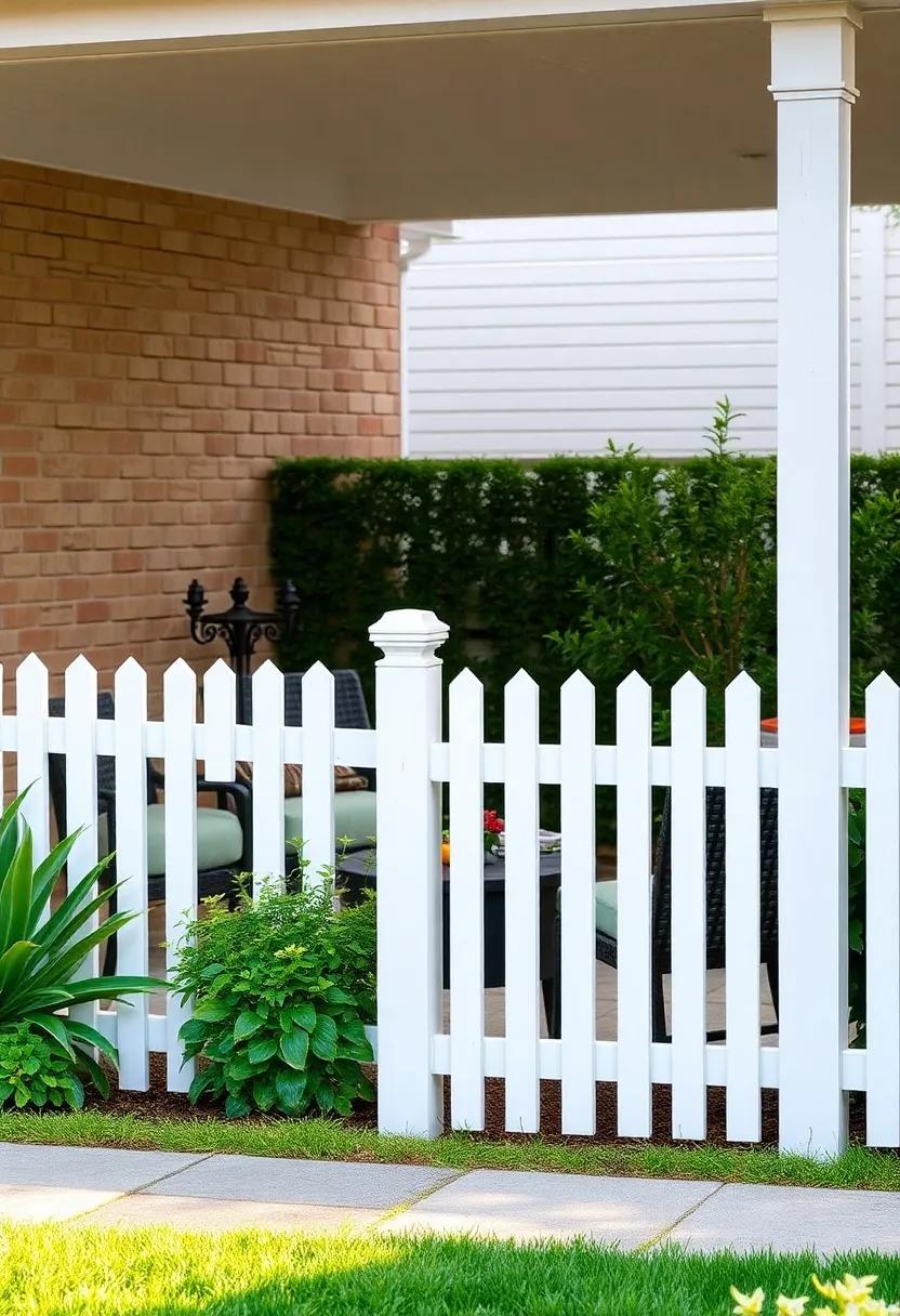 Classic White Picket Fence – ⁤Timeless ⁢design with sturdy‌ vinyl construction for a ⁤clean and ​welcoming garden border