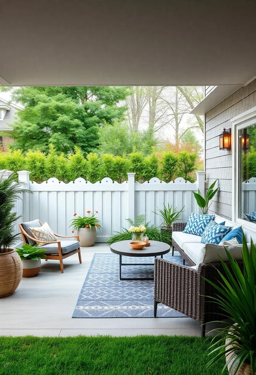 Scalloped⁤ Top Fence –​ Curved vinyl tops soften⁣ the look of your garden boundary while ensuring robust‍ structure and low maintenance