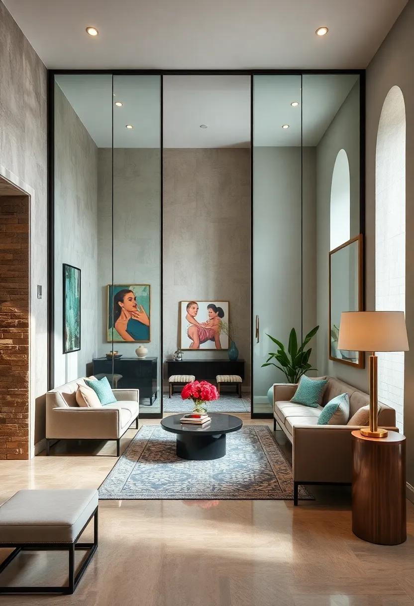 Floor-to-Ceiling Mirror ​to Expand ⁢the Space