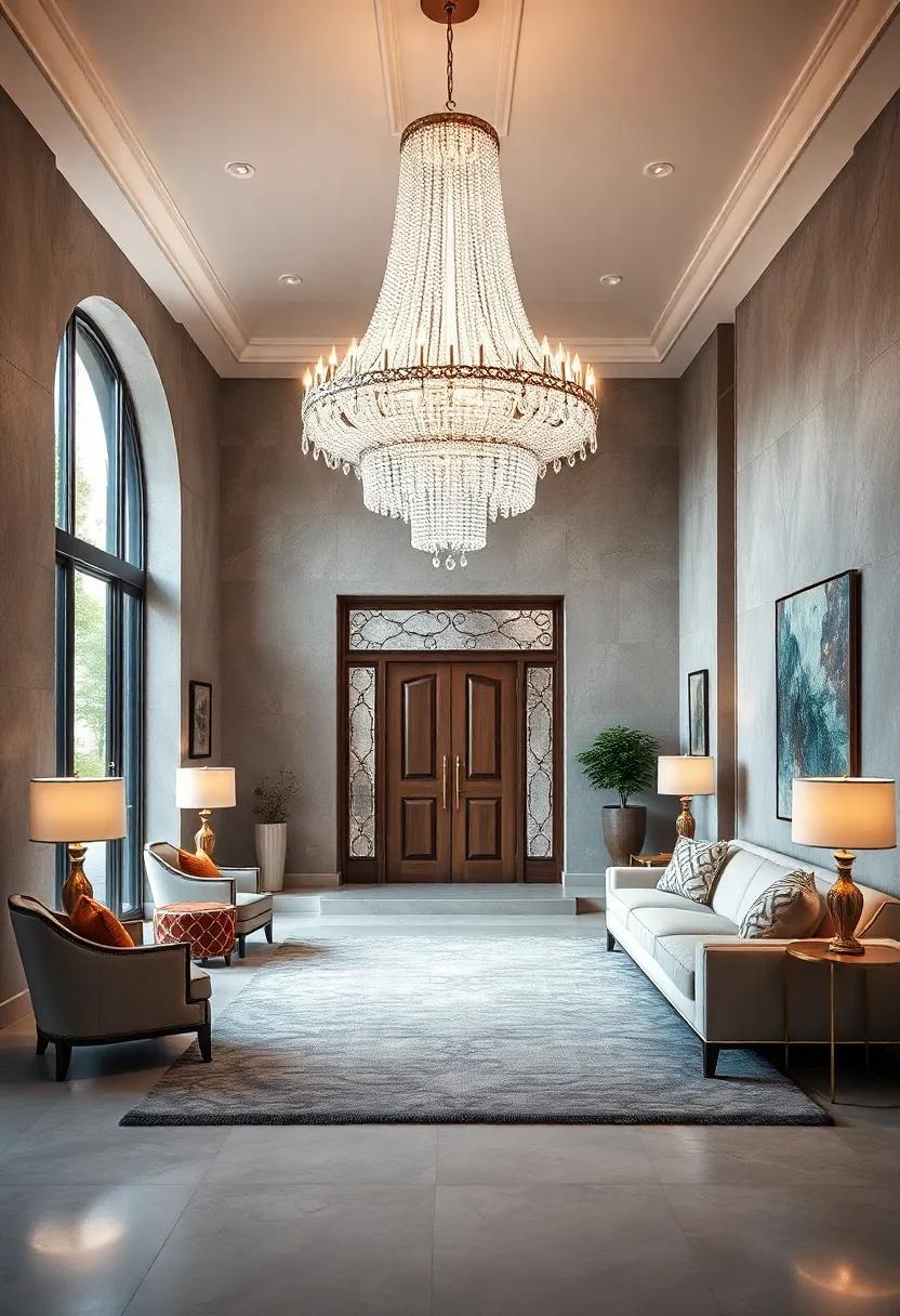 Oversized Crystal Chandelier for Dramatic Lighting