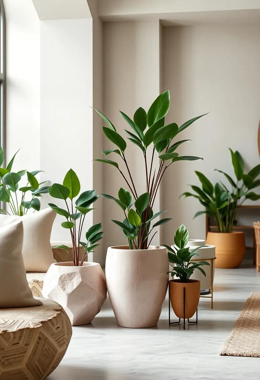 Seraphina Rose Quartz Pot -⁣ Soft and feminine, this‍ rose ⁤quartz-inspired pot introduces subtle⁢ blush hues and a ⁢calming aura to your plant⁢ display