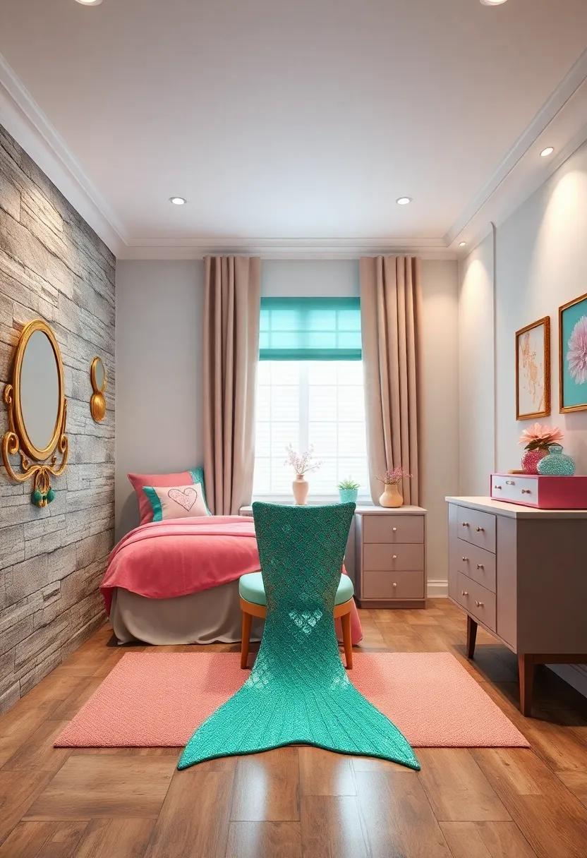 Mermaid Tail Chair Covers:​ Dress up ⁤desk⁢ or vanity chairs with mermaid tail slipcovers in shimmering⁢ fabrics