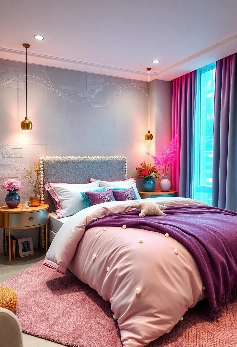 Pearl ​Accented ⁣Bedding: Incorporate⁤ bedding⁢ adorned with pearl-like embellishments for a touch of underwater elegance