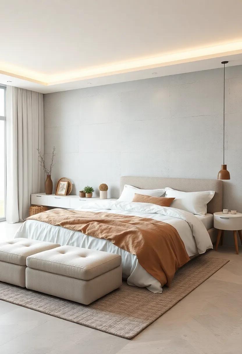 choose monochromatic decor elements to unify the space effortlessly