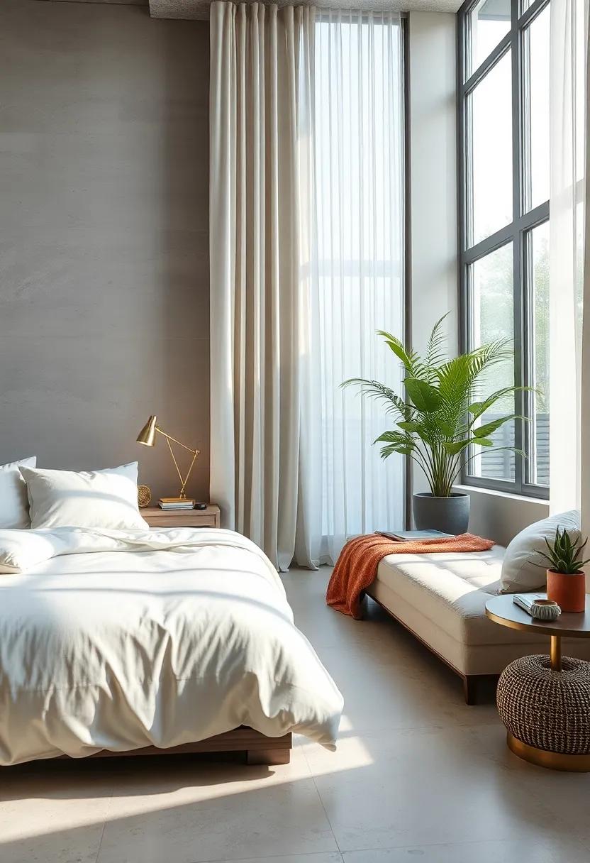 Install​ full-length curtains in light fabrics​ to frame windows‍ delicately without heavy drapes