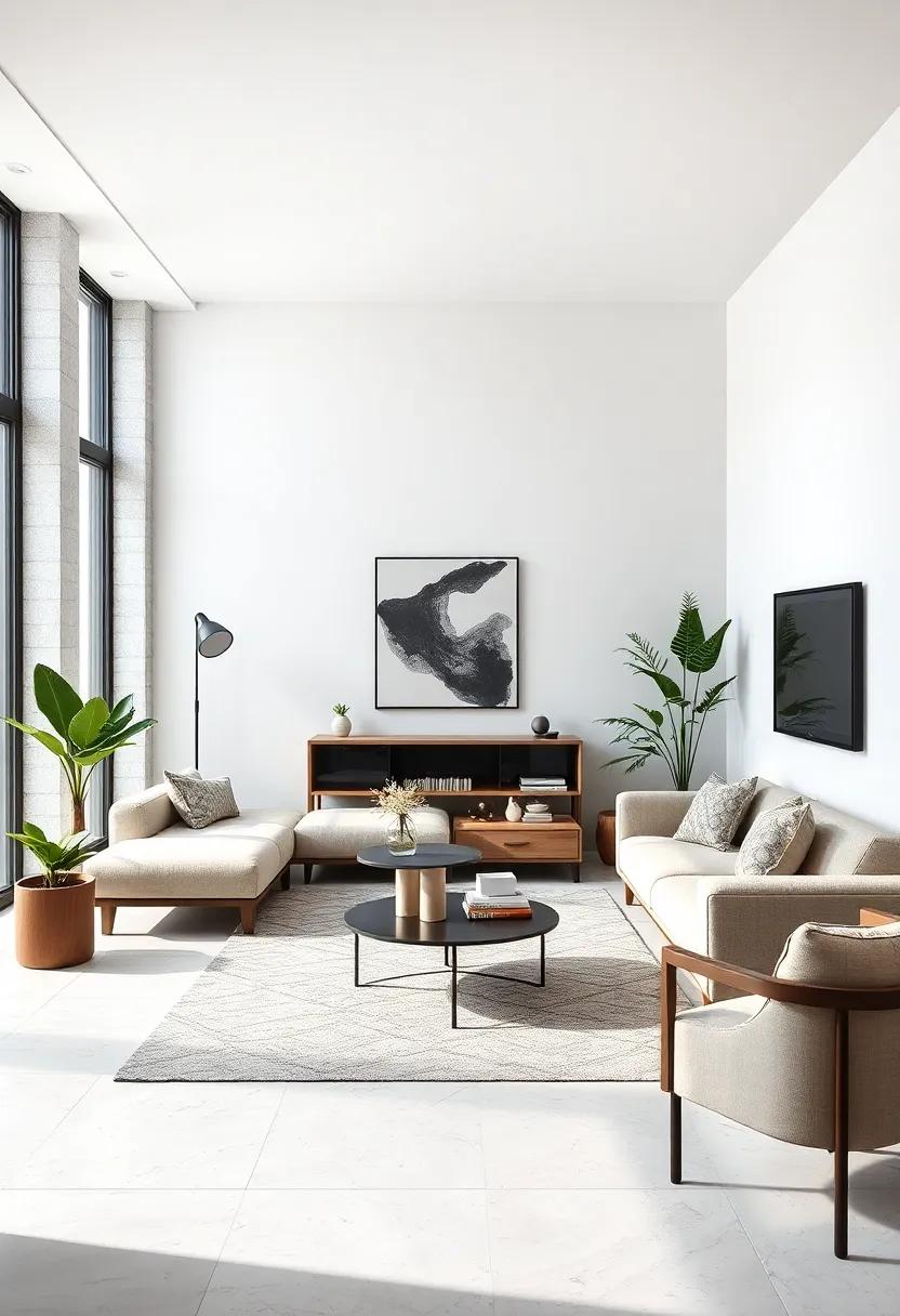 Embrace clean lines with⁢ streamlined furniture to⁣ enhance⁣ the minimalist vibe