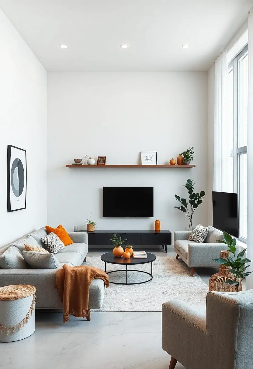 Use⁤ floating shelves to save space⁣ and maintain an⁢ airy feel