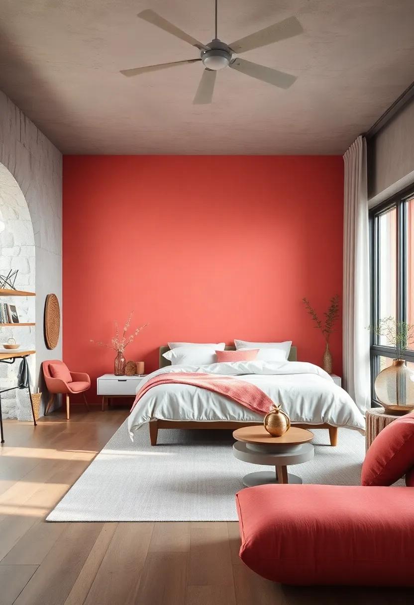 Soft Coral: Combine vibrancy and calmness ⁤with‌ a⁤ delicate coral that breathes life into your room