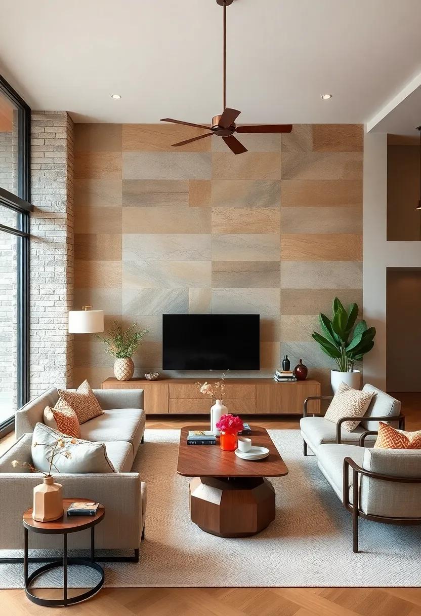 Experiment with Accent Walls ‌Featuring Unique⁢ Finishes