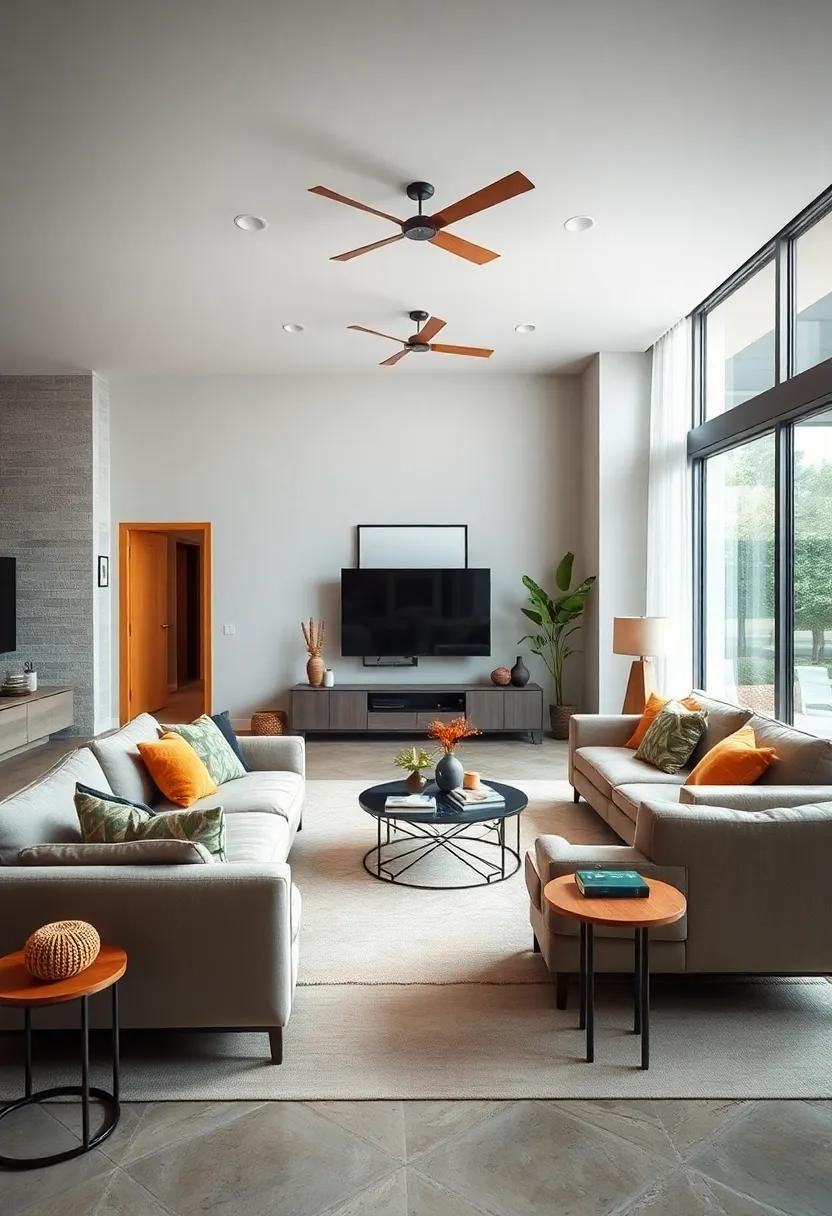 Balance open space with⁤ a‍ few bold statement pieces to avoid‌ overcrowding the room