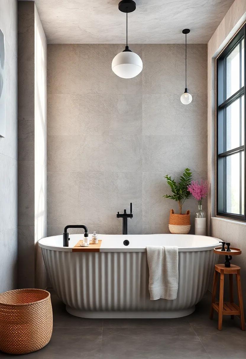 bathtub⁣ Surrounds Crafted‌ from‍ Corrugated ⁤Metal
